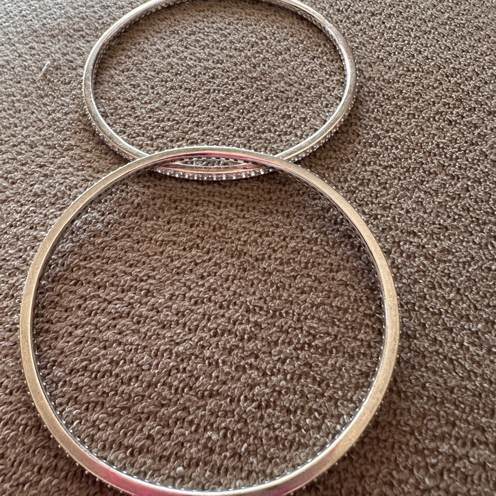 Silpada Silver Tone Bangles